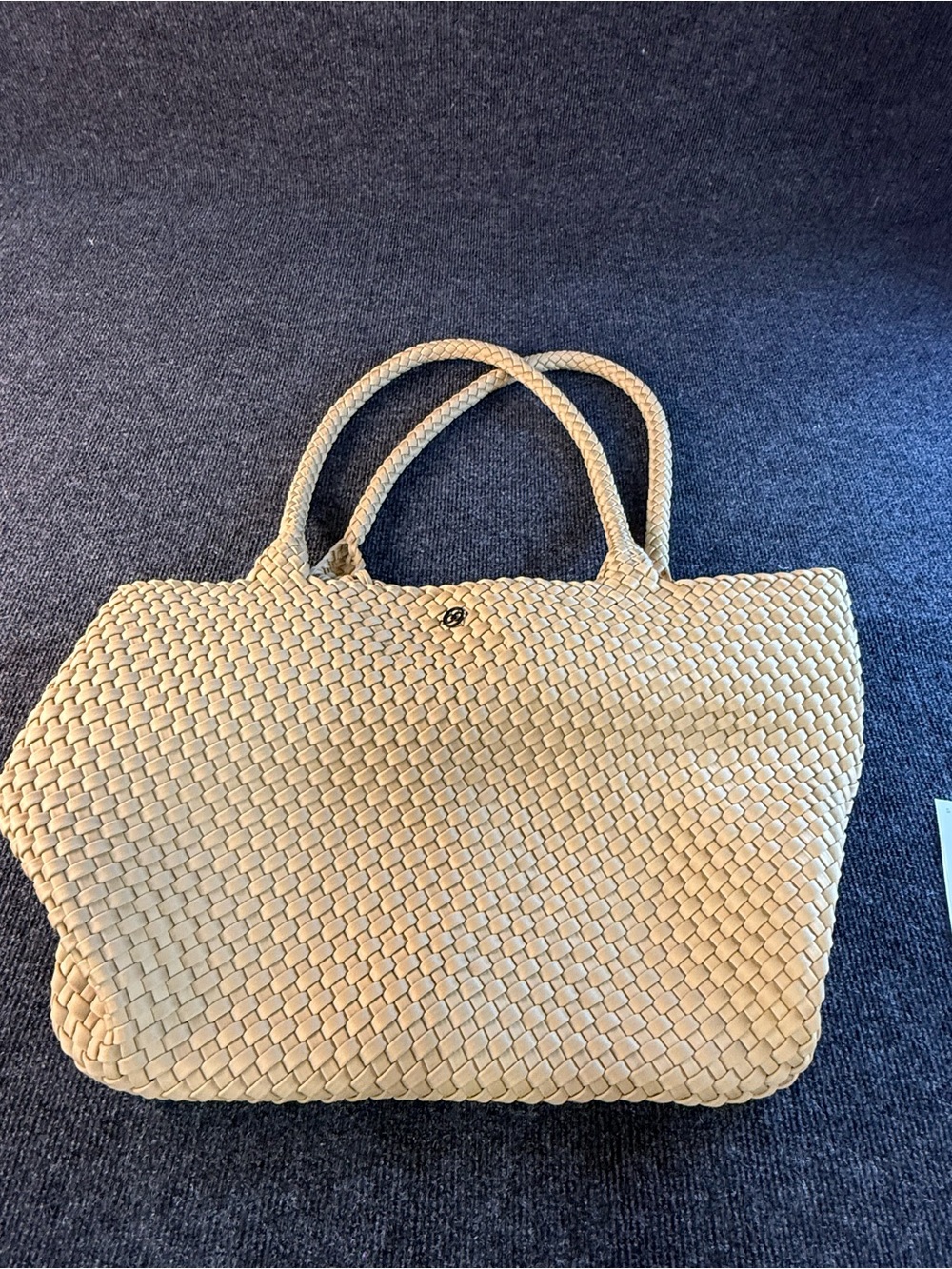 Woven Tote Bag in Natural Beige - Shoulder Tote by Calia - Picture 2 of 12
